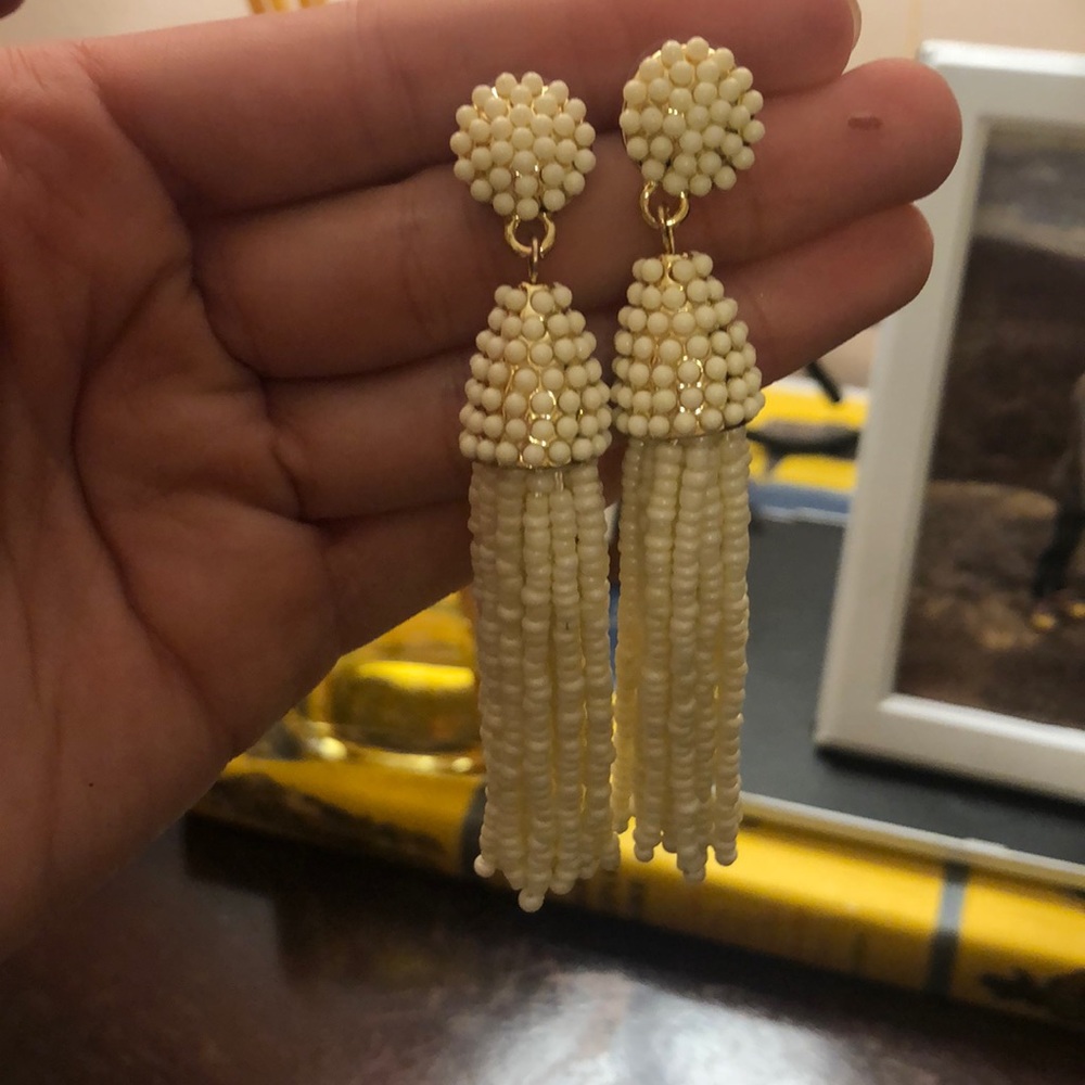 Ivory Tassel Earrings